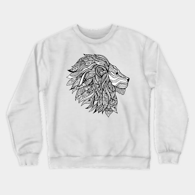 Lion Head Crewneck Sweatshirt by MeksFashion